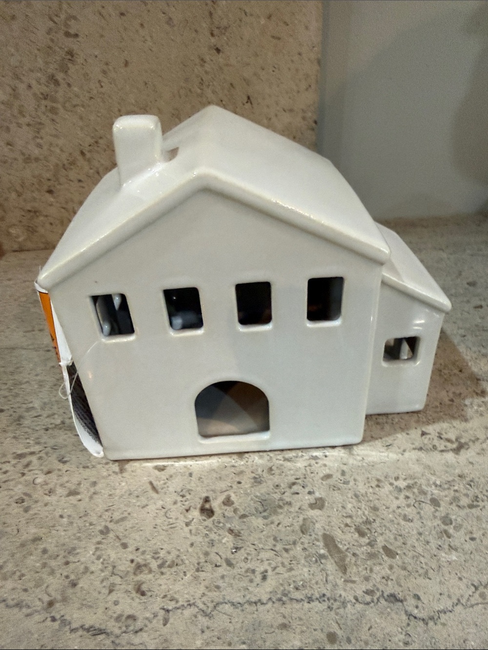 Threshold White Ceramic House Holiday Decor